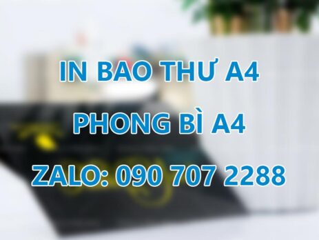 Bảng giá in bao thư A4 Phong bì A4 giá rẻ
