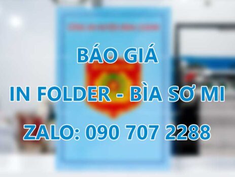 Báo giá in folder HCM