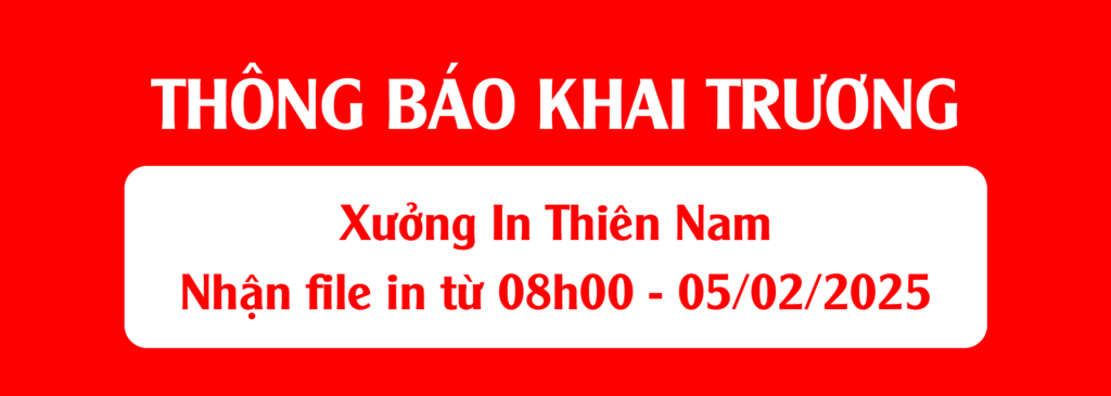 Thông báo khai trương