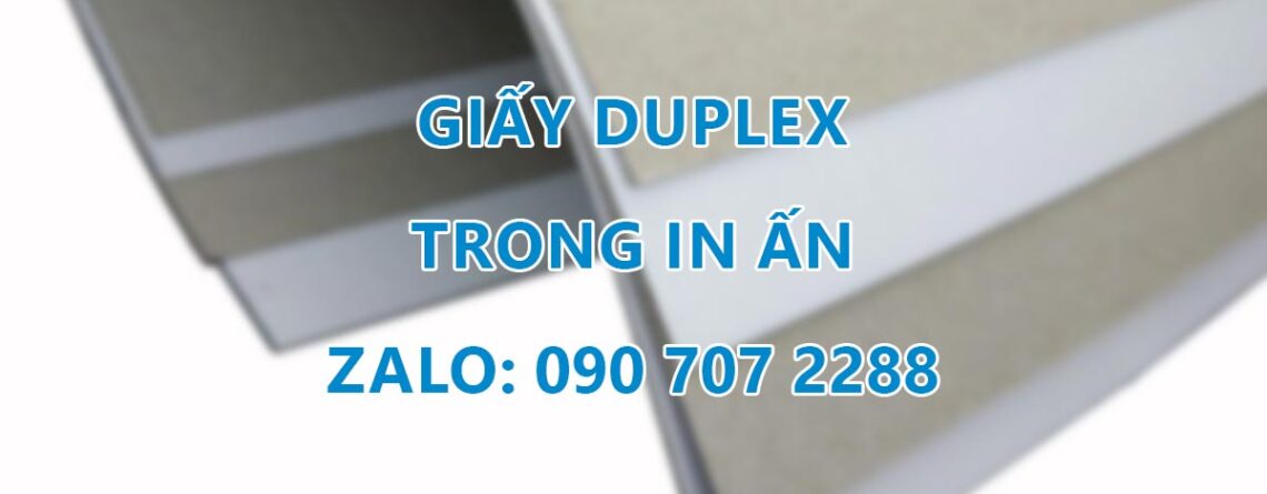 Giấy Duplex trong in ấn