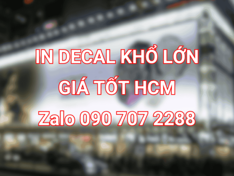 In decal khổ lớn quảng cáo