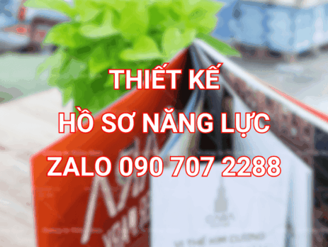 Thiết kế hồ sơ năng lực công ty