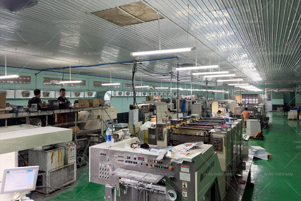 Máy in tại Xưởng in Thiên Nam